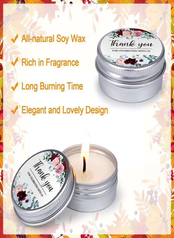 ميتلي مجموعة شموع زفاف MTLEE، ٥٠ قطعة، هدايا تذكارية للضيوف، شموع معطرة برائحة اللافندر، مصنوعة من شمع الصويا، هدايا تذكارية لحفلات توديع العزوبية وحفلات الزفاف الريفية (شكرًا لكم). - Image 5